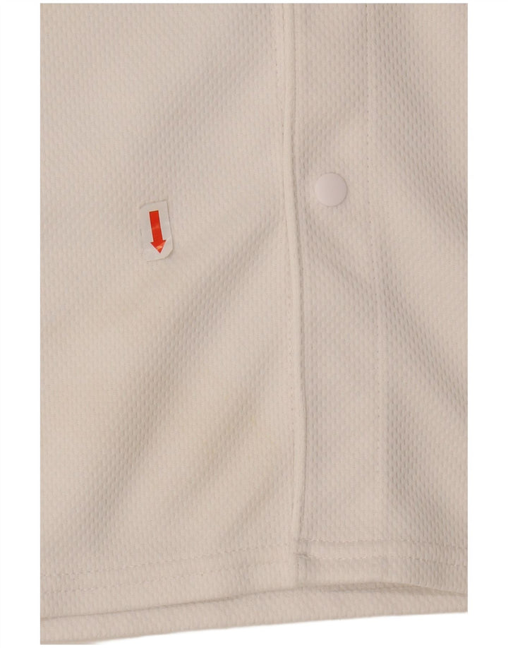 JORDAN Boys Graphic Jersey Top 13-14 Years XL White Colourblock Polyester