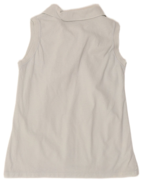 Lacoste Dame ærmeløs polo shirt størrelse 42 Large Blå