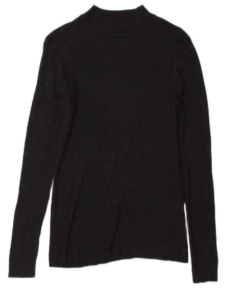 Marks & Spencer Dametop Langærmet UK 14 Medium Sort Viscose