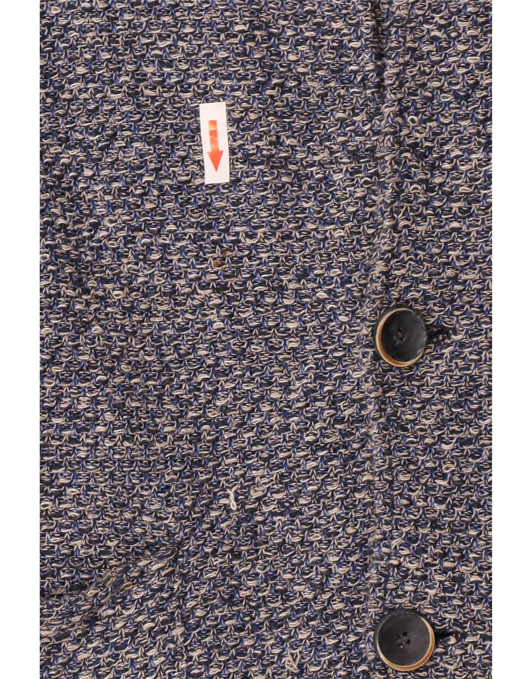 Zara Boys Knit 2 Button Blazer Jacket 13-14 Years Blue Flecked Cotton
