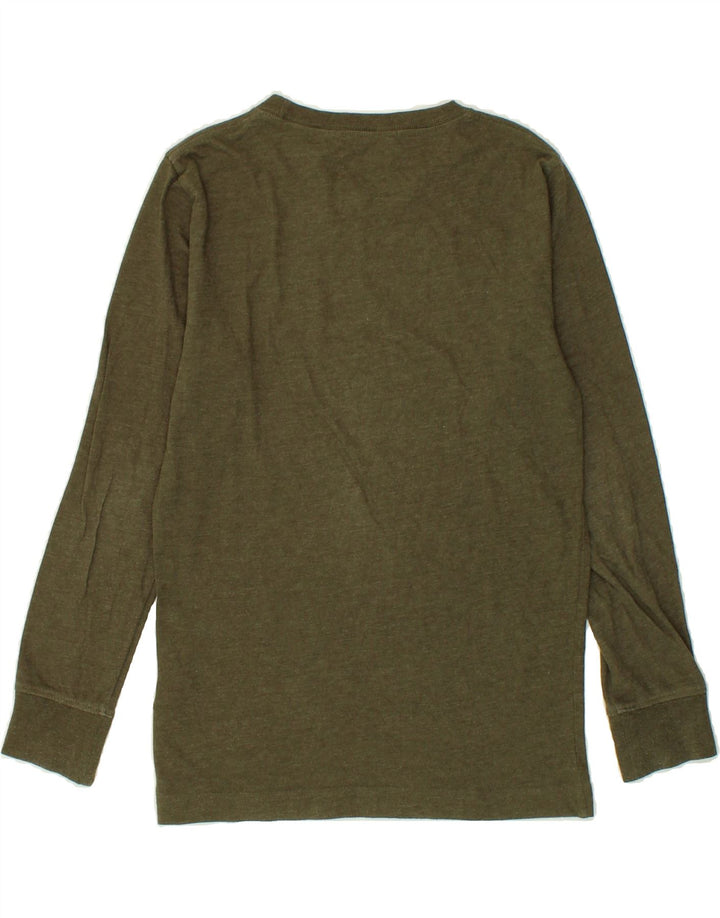 LEVI'S Boys Graphic Top Long Sleeve 11-12 Years Khaki Cotton Vintage Levi's and Second-Hand Levi's from Messina Hembry 