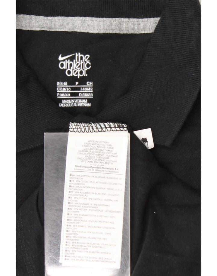 Nike Womens Polo Shirt UK 8/10 Small Black
