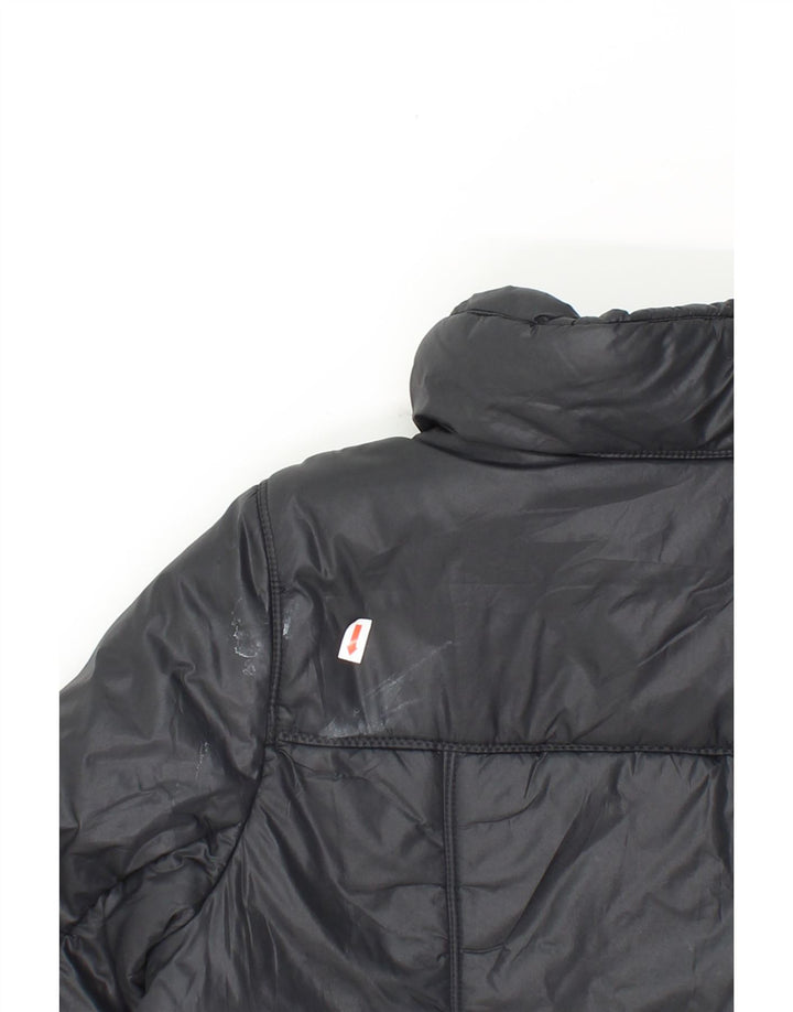 LEE Womens Padded Jacket UK 14 Medium Black Polyester Vintage Lee and Second-Hand Lee from Messina Hembry 