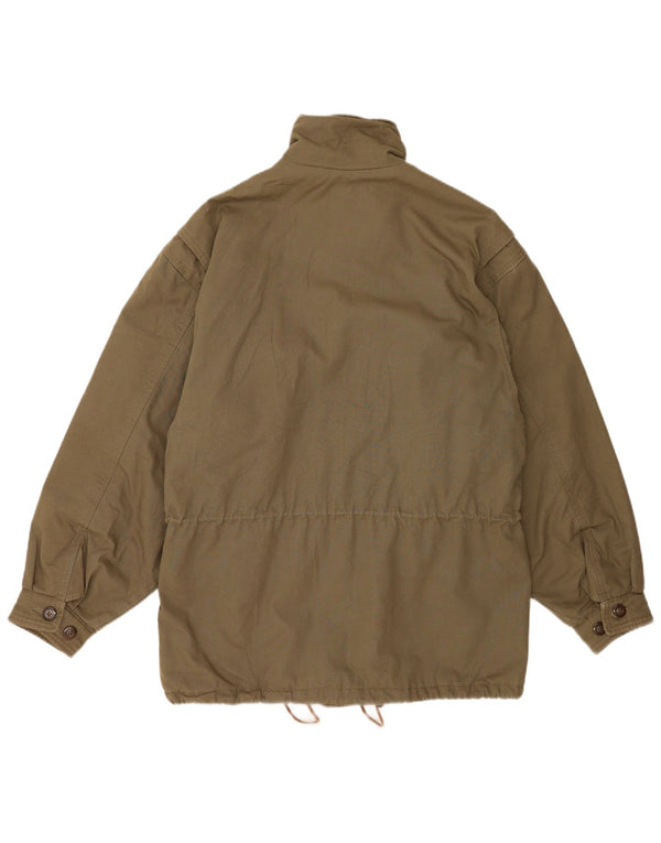 Vintage Herren Utility Jacke UK 42 XL Khaki Baumwolle