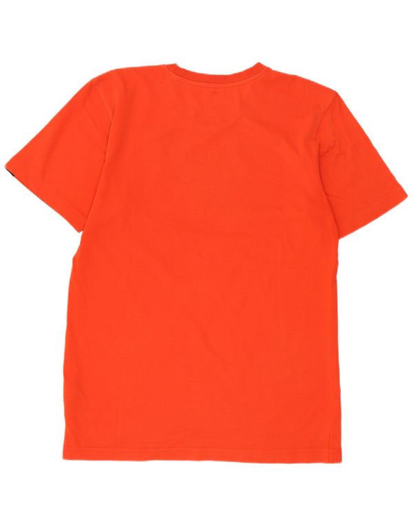 Adidas Mens Climalite Graphic Camiseta Top Pequeño Algodón Naranja