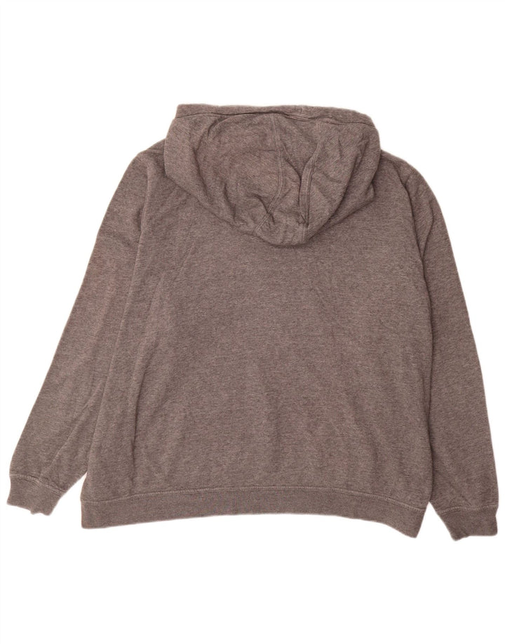 NIKE Mens Hoodie Jumper 2XL Grey Cotton
