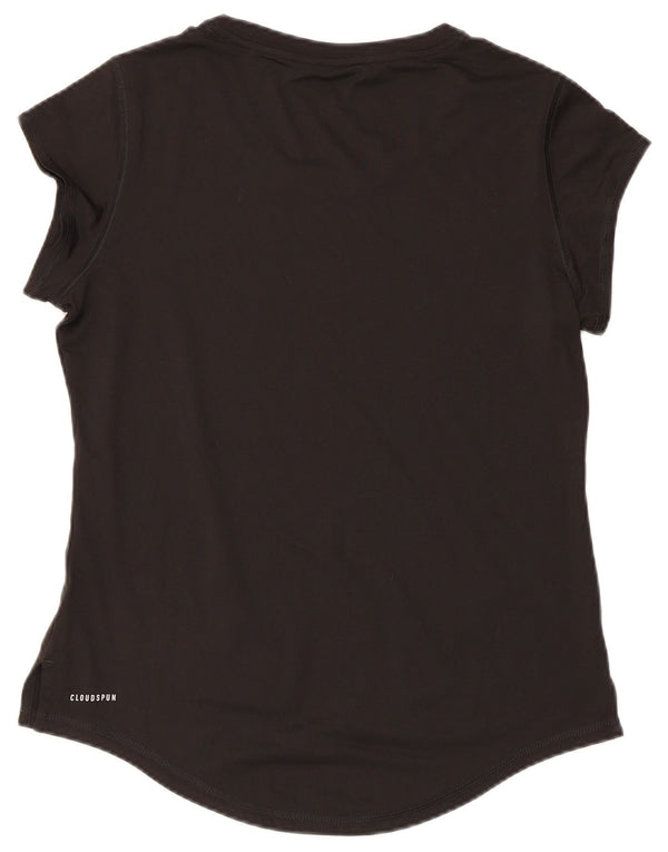 Puma Damen Cloudspun T-Shirt Top UK 12 Medium Schwarz Polyester