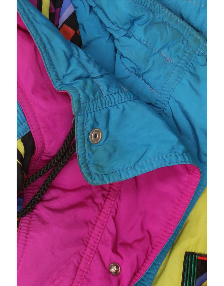 Silvy Mens Loose Fit Ski Jacket IT 48 Medium Multicoloured Colourblock