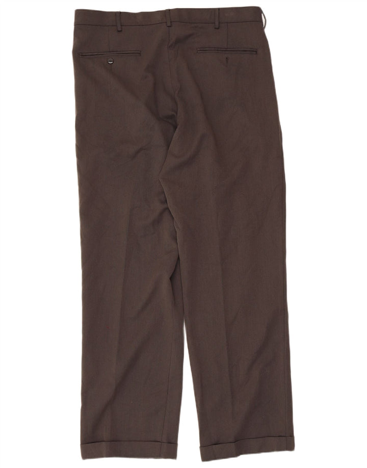 LEE Mens Custom Fit Pegged Chino Trousers W36 L32 Grey Polyester