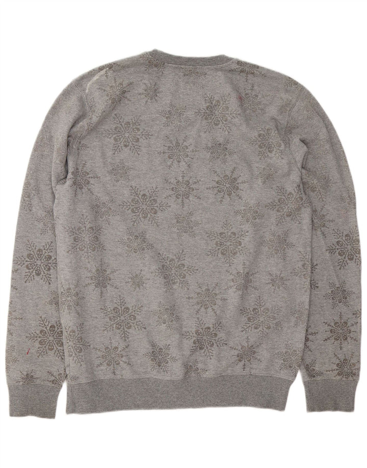 Felpa da uomo Vans in cotone floreale grigio medio