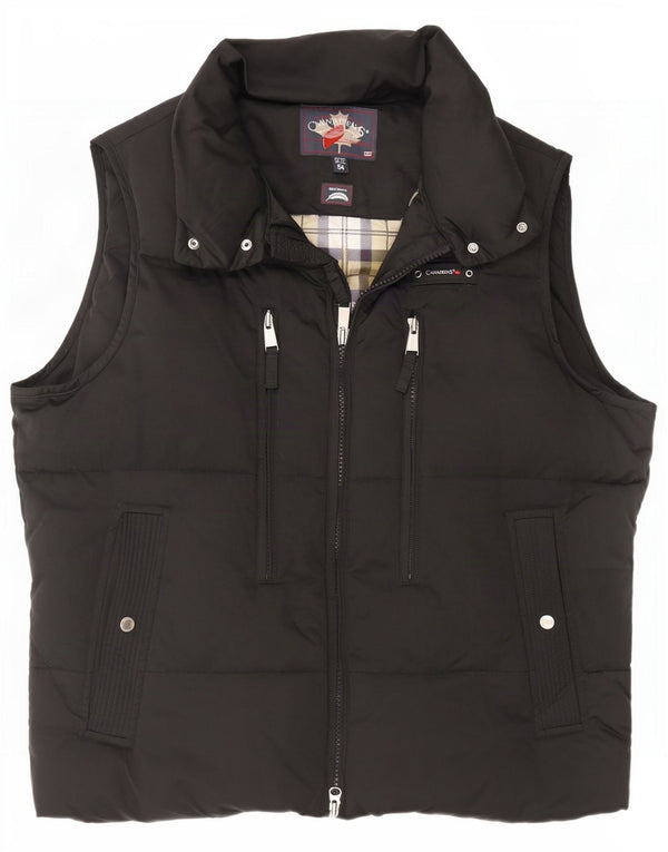 Canadiens Mens Padded Gilet IT 54 2XL Black