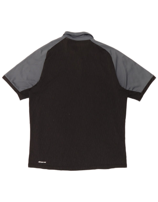Adidas Herren Climacool Poloshirt Medium Schwarz Colourblock