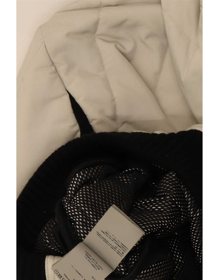 Refrigiwear Wattierte Damenjacke mit Kapuze, UK 14, Mittelweiß, Farbblock