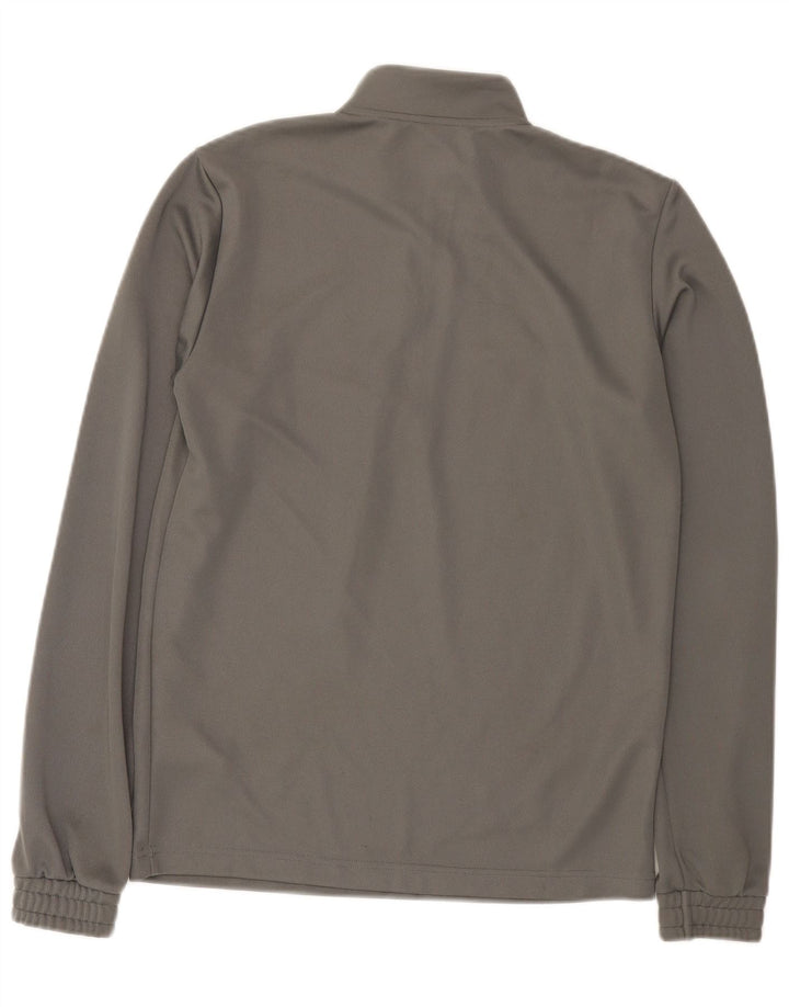 Adidas Mens Aeroready Zip Neck Pullover Tracksuit Top Small Grey Polyester