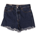 Γυναικείο τζιν σορτς Levi's Ribcage W29 Βαμβακερό μεσαίο ναυτικό μπλε