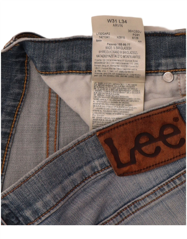 Lee Herren Arvin Slim Jeans W31 L34 Blaue Baumwolle