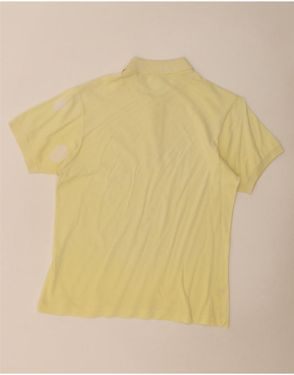 Lacoste herre poloshirt størrelse 4 Medium gul bomuld