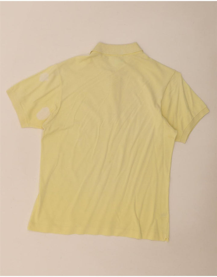 Lacoste herre poloshirt størrelse 4 Medium gul bomuld