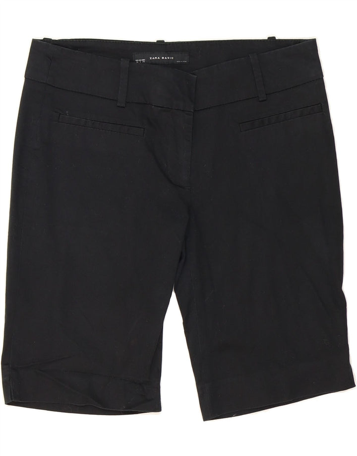 ZARA Womens Casual Shorts EU 38 Small W28   Black Vintage Zara and Second-Hand Zara from Messina Hembry 