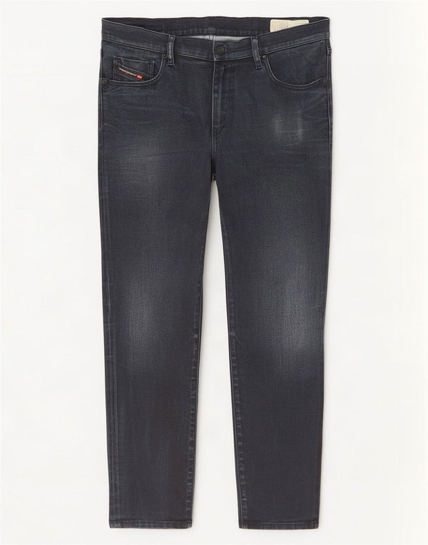Diesel Mens D-Strukt Tapered Jeans W38 L32 Azul Marinho Algodão