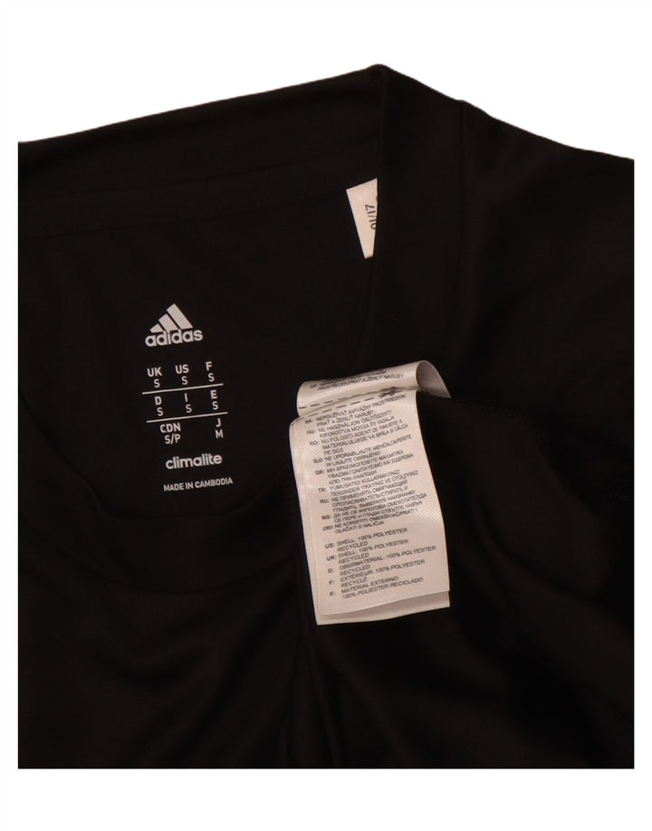 ADIDAS Mens Climalite Graphic T-Shirt Top Small Black Polyester