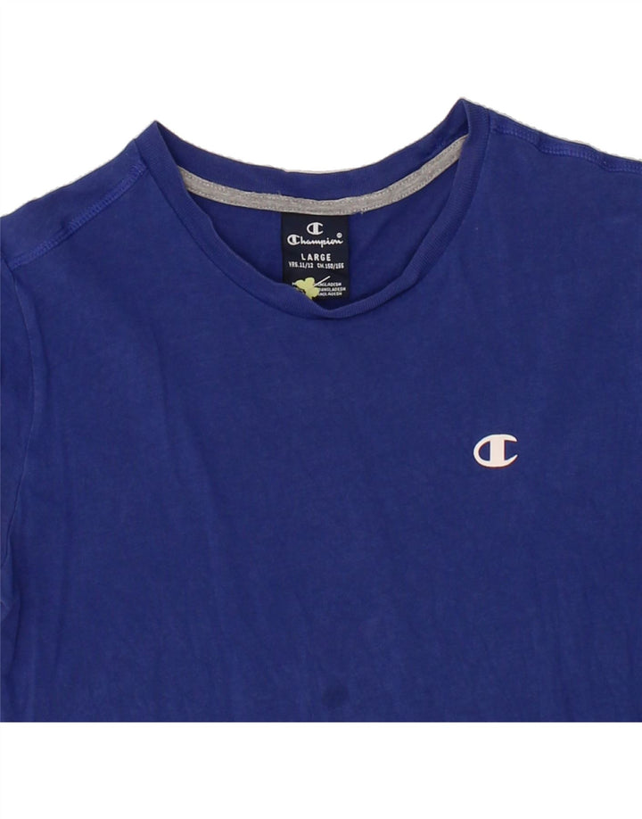 CHAMPION Boys T-Shirt Top 11-12 Years Large Blue Vintage Champion and Second-Hand Champion from Messina Hembry 