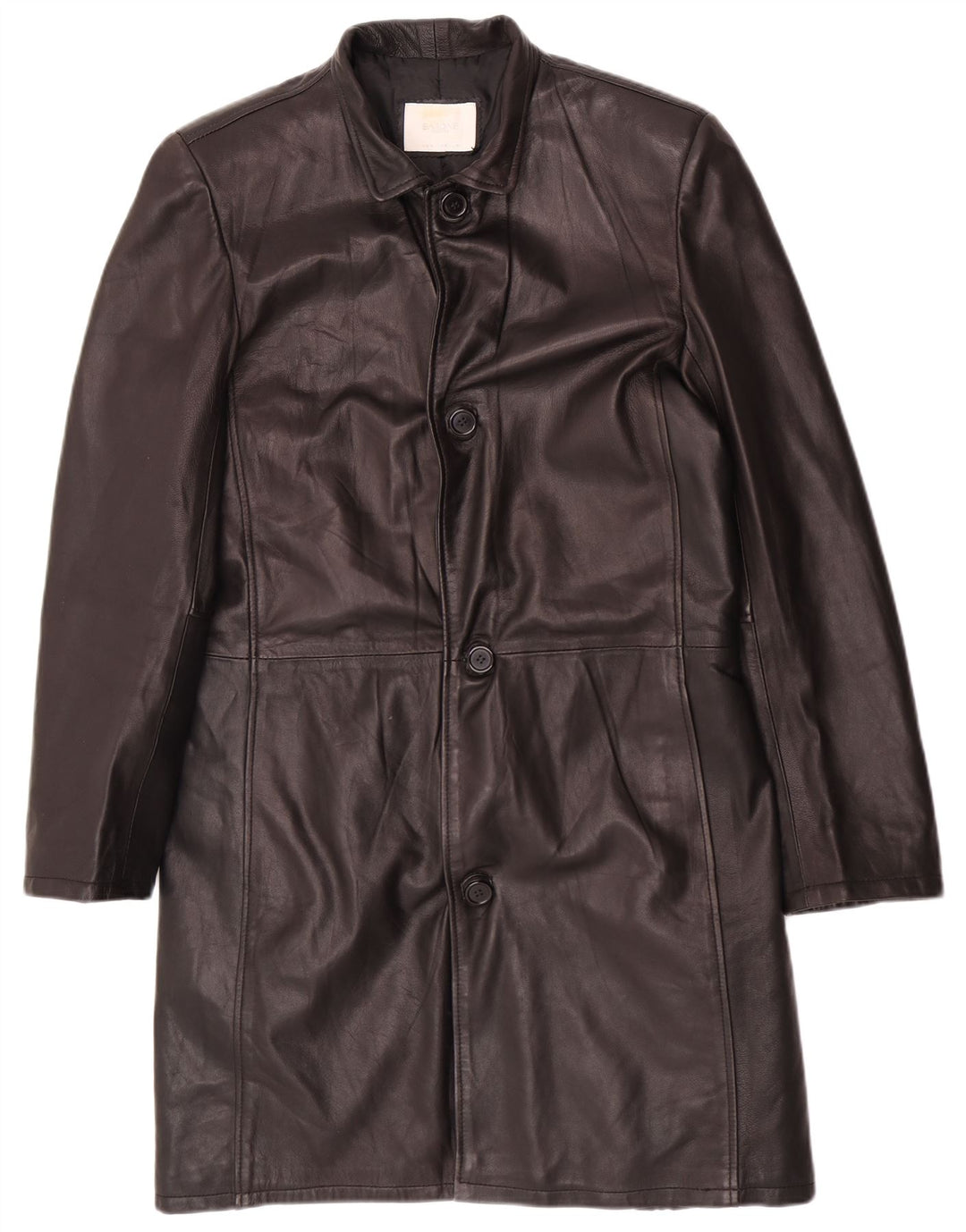 Ανδρικό Δερμάτινο Παλτό Barone UK 36 Small Black
