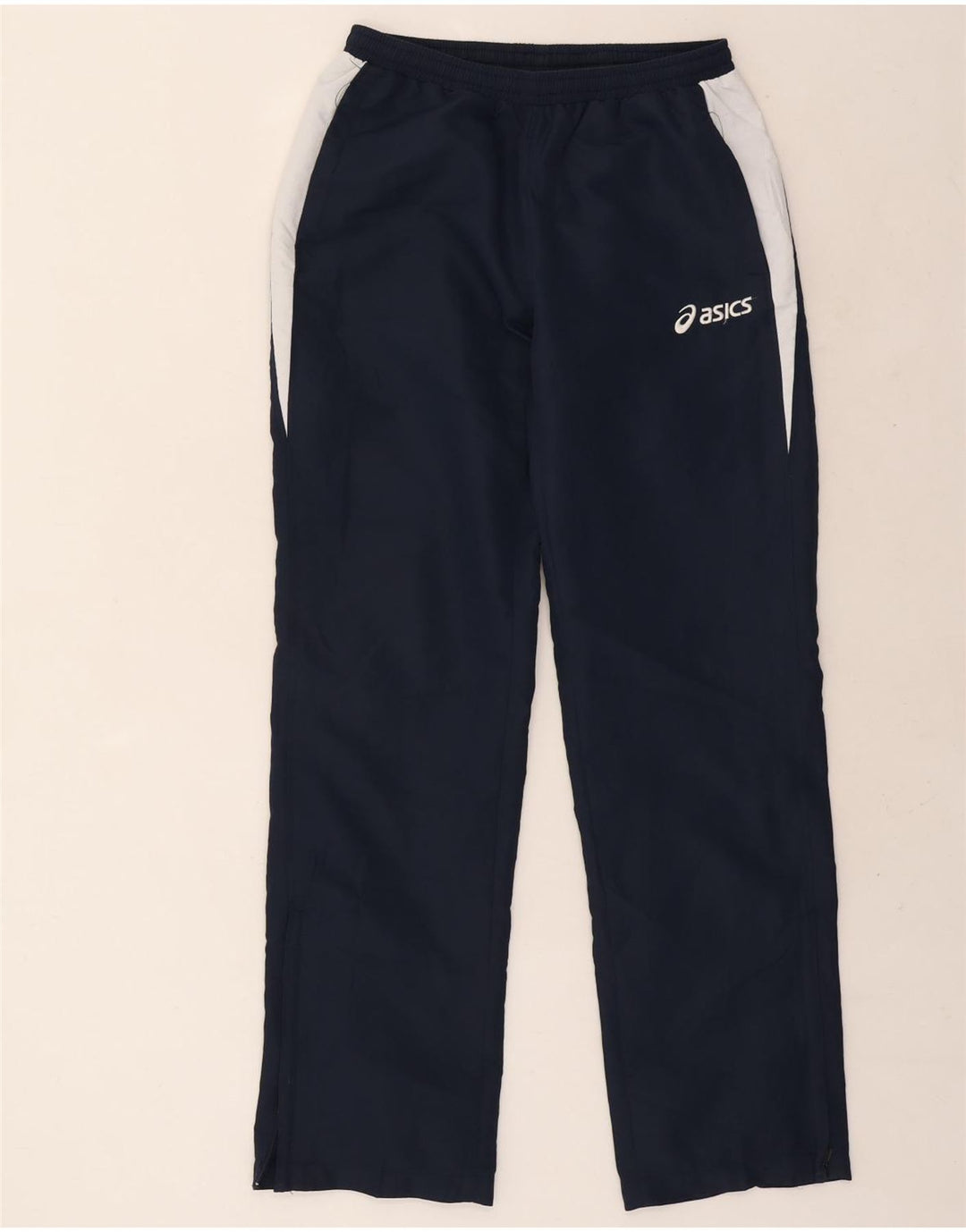 Asics Pantalon De Survêtement Homme Large Bleu Marine Colorblock Polyester