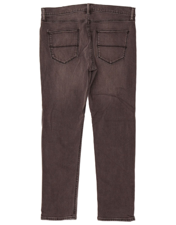 Marks & Spencer Mens Slim Jeans W34 L31 Algodão Cinza