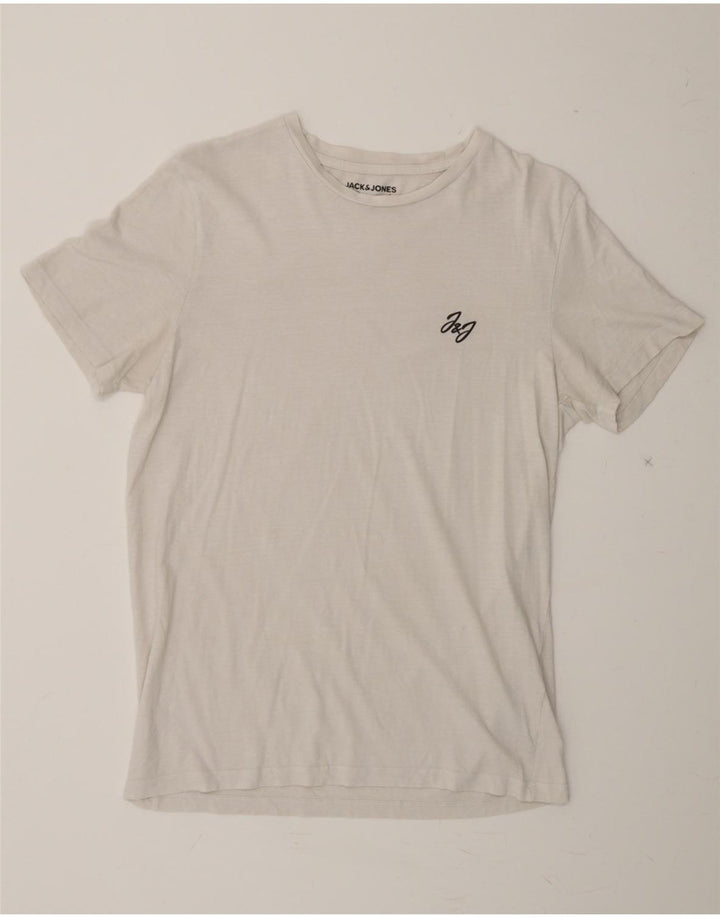 JACK & JONES Mens T-Shirt Top Small White Cotton Vintage Jack & Jones and Second-Hand Jack & Jones from Messina Hembry 