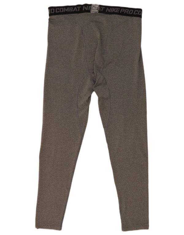 Nike Herren-Kompressions-Leggings mit Grafik, 2XL, Grau, Farbblock