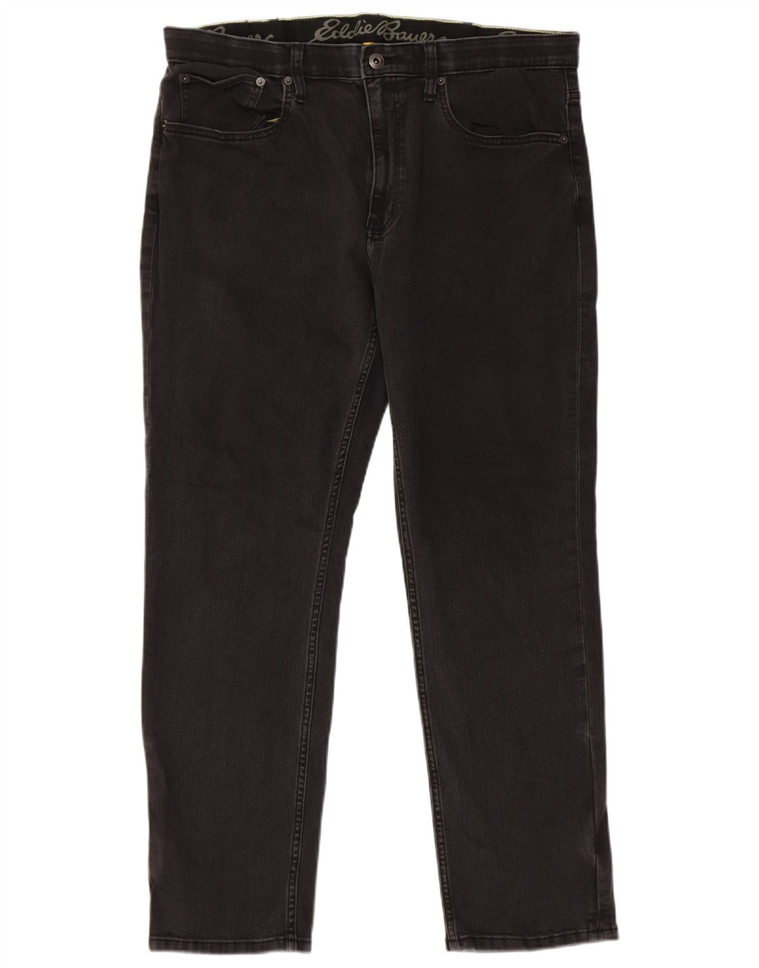 Eddie Bauer Mens Straight Jeans W38 L30 Black