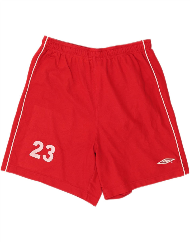 UMBRO Mens Sport Shorts Large  Red Polyester Vintage Umbro and Second-Hand Umbro from Messina Hembry 