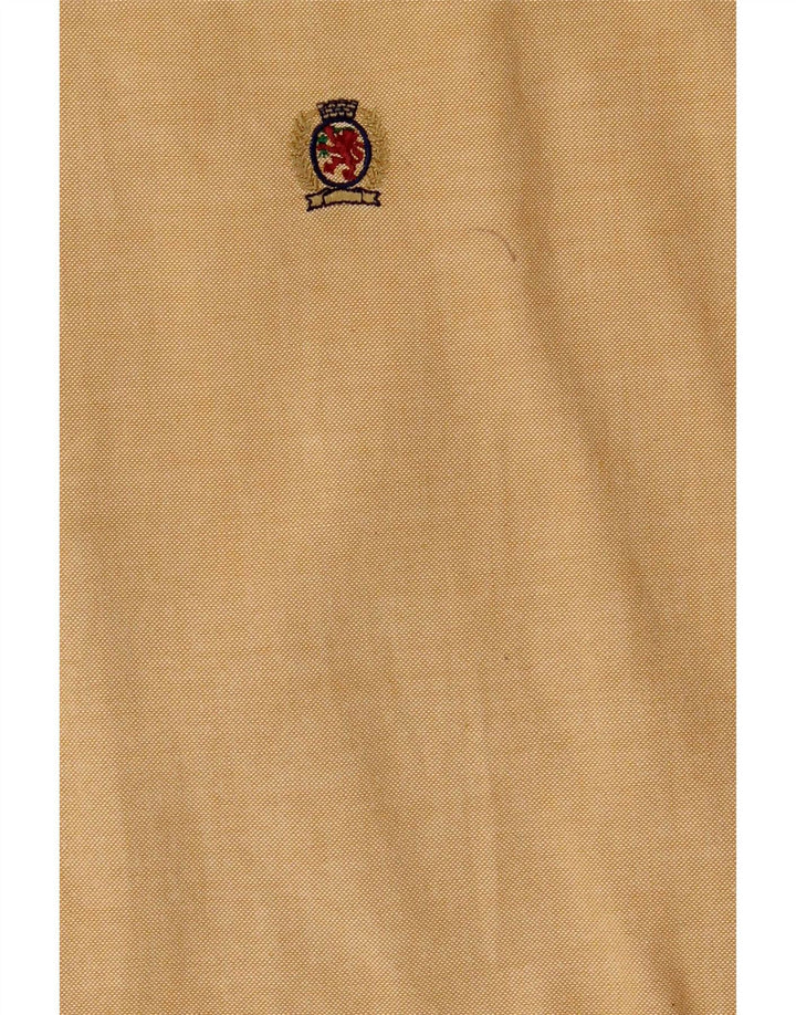 Tommy Hilfiger Mens Shirt Large Yellow Cotton
