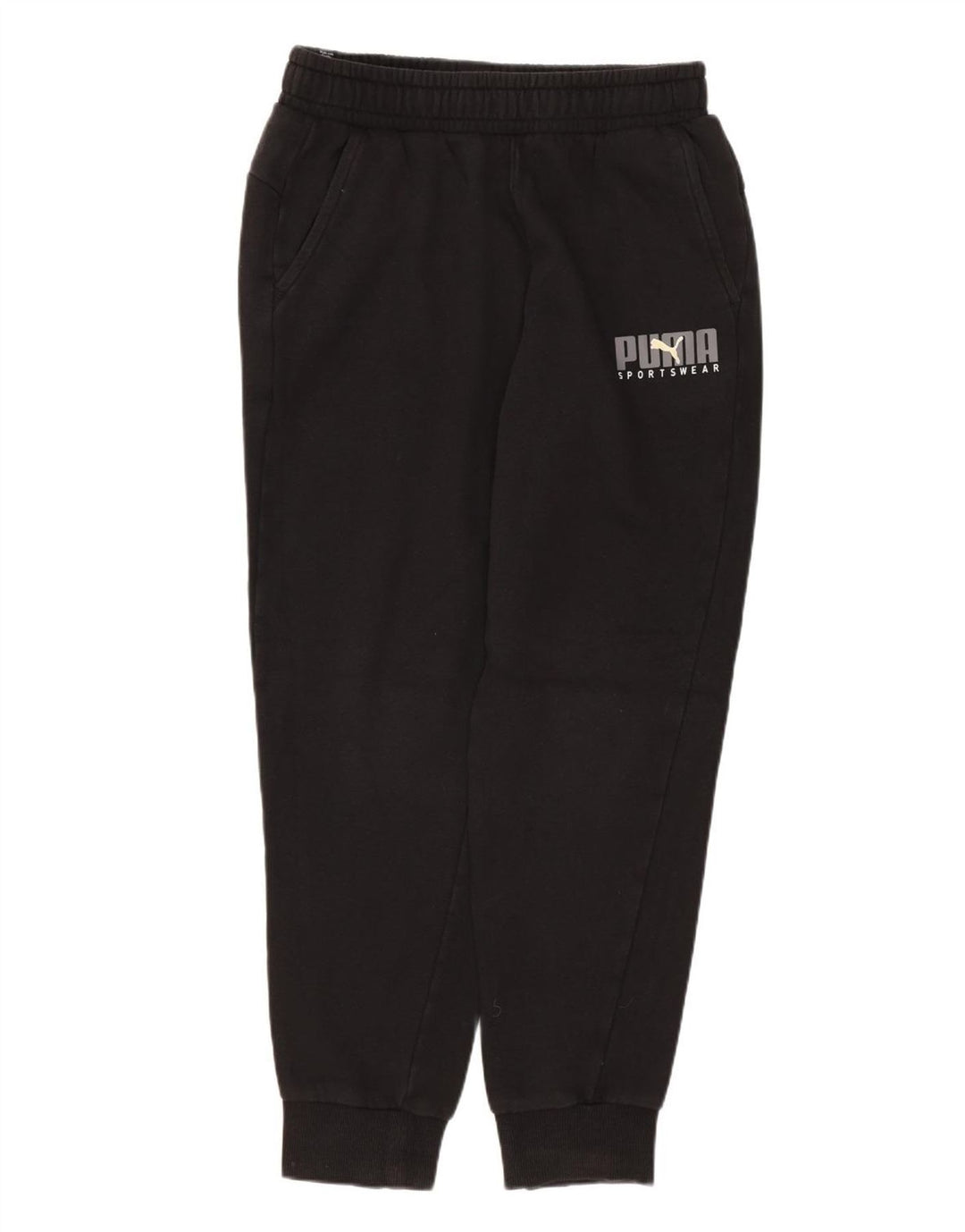 Puma Mens Graphic Tracksuit Trousers Joggers Medium Black
