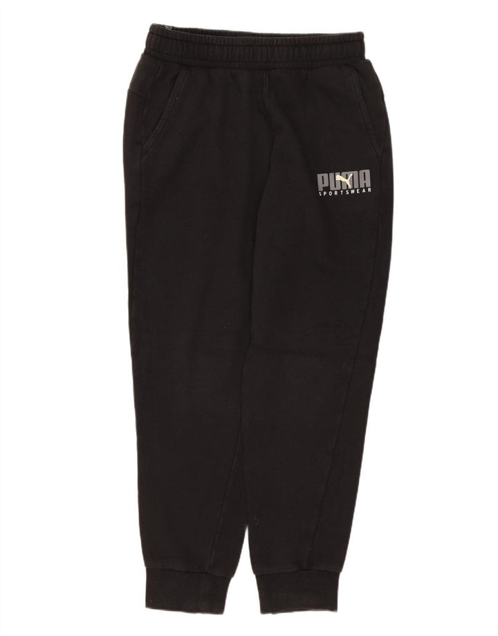 Puma Mens Graphic Tracksuit Trousers Joggers Medium Black