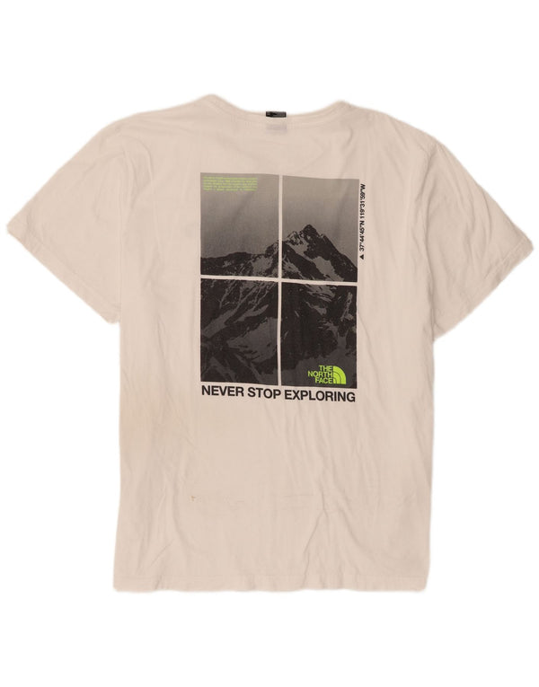 The North Face Herre Grafisk T-Shirt Top 2XL Hvid Bomuld