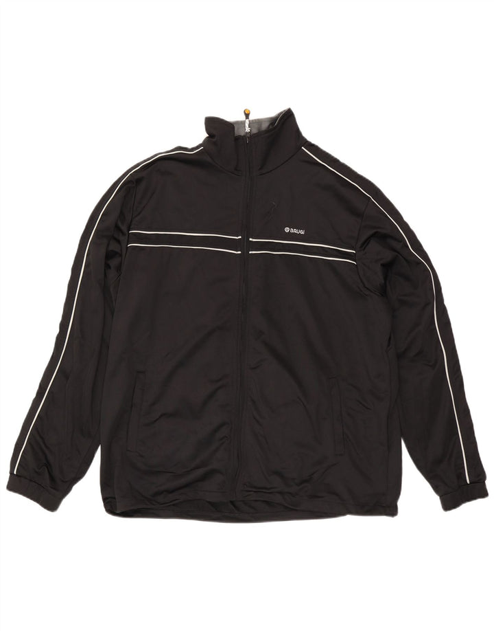 Brugi Mens Tracksuit Top Jacket XL Black Polyester