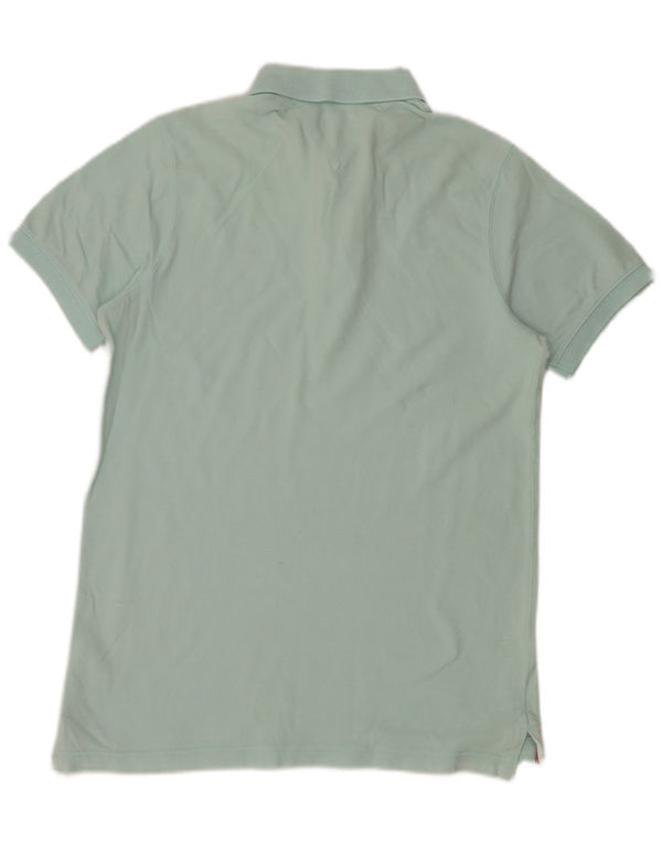 Polo da uomo Tommy Hilfiger grande in cotone turchese
