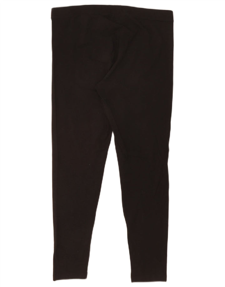 Marks & Spencer Womens Leggings UK 14 Large Black Cotton