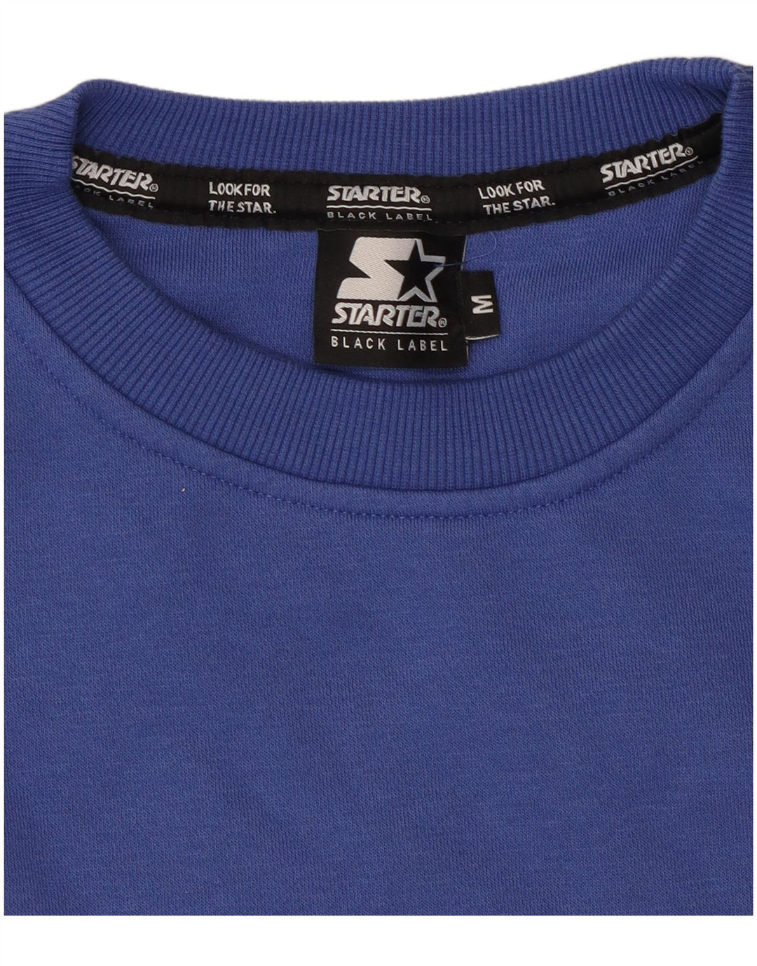 Starter Mens Graphic Sweatshirt Jumper Medium Blue Colourblock Cotton