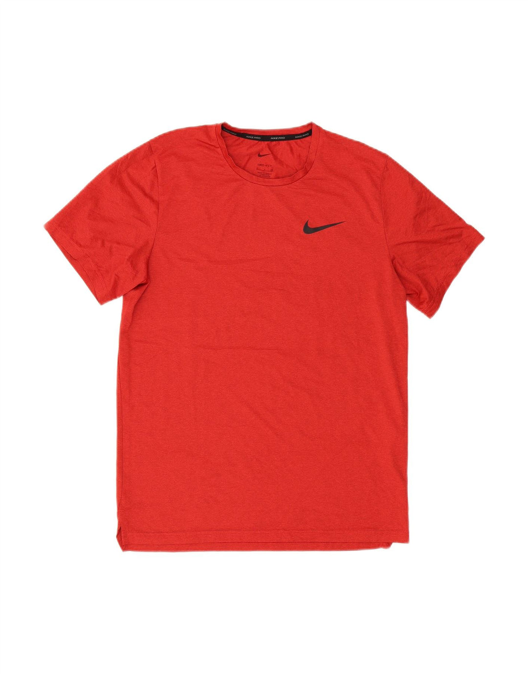 NIKE Mens Dri Fit T-Shirt Top Small Red Pinstripe Polyester