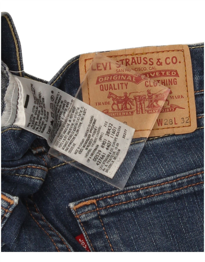 LEVI'S Jeans svasati 529 da donna W28 L27 cotone blu