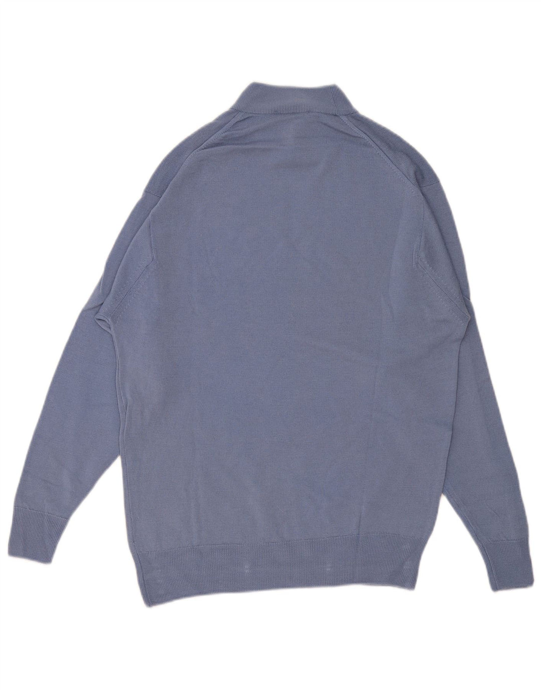 BYFORD Mens Turtle Neck Jumper Sweater UK 38 Medium Blue Wool