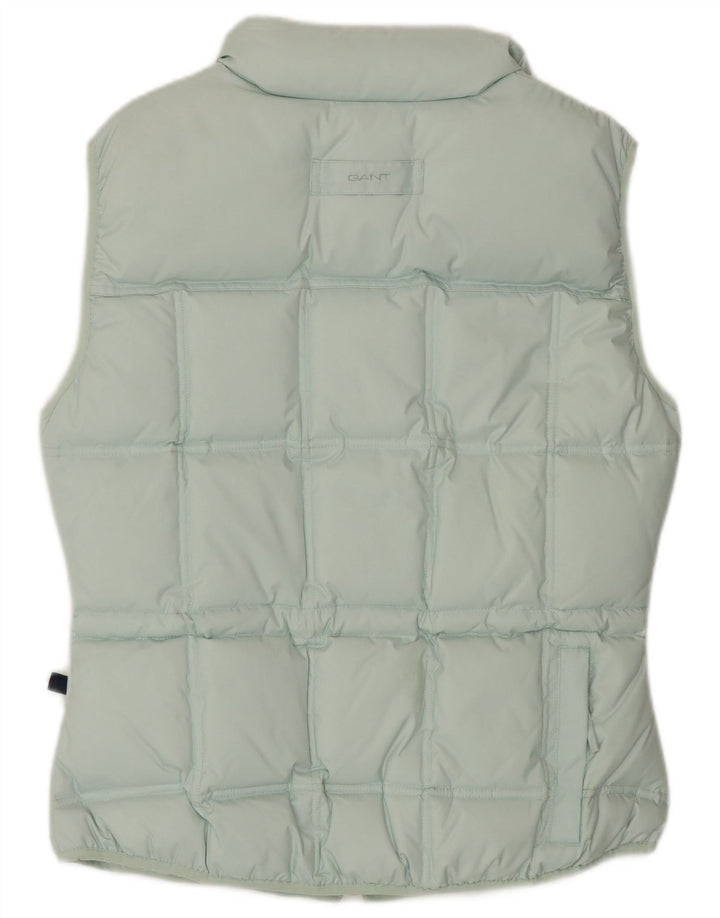 GANT Womens Padded Gilet UK 14 Medium Turquoise Polyester
