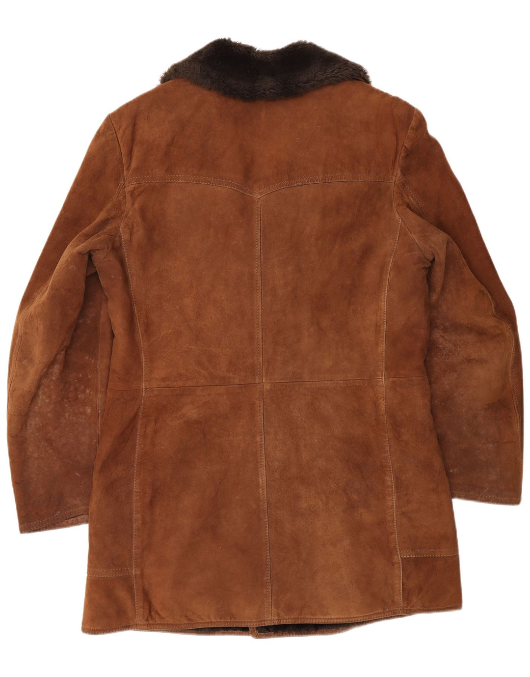 Ruffo Womens Shearling Coat IT 50 XL Brown