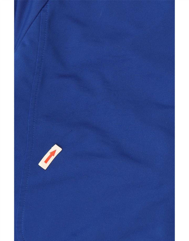 Adidas Mens Tracksuit Top Jacket Medium Blue Colourblock Polyester
