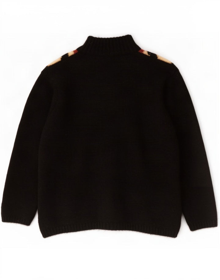 Nagpal Pull à col zippé pour homme Petit Noir Argyle/Diamant