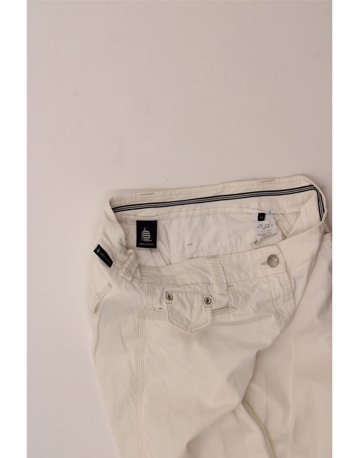 MARINA YACHTING Womens Bermuda Shorts IT 44 Medium W30  White Cotton Vintage Marina Yachting and Second-Hand Marina Yachting from Messina Hembry 