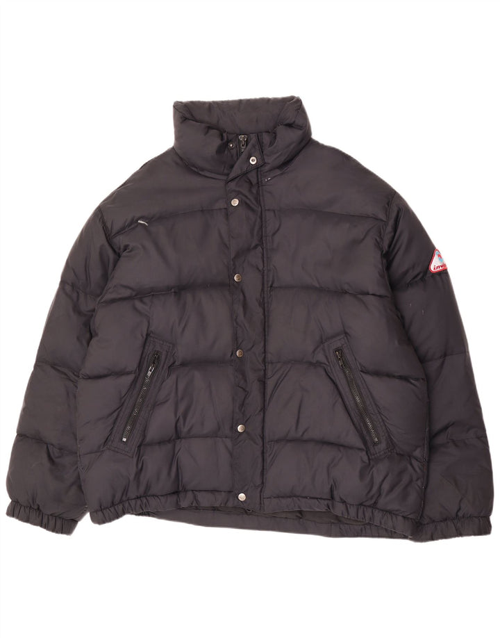 Invicta Mens Hooded Padded Jacket UK 44 2XL Black Polyamide